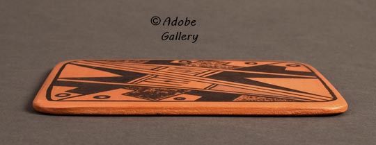 Alternate view of this pottery tile. Alternate view of this pottery tile.