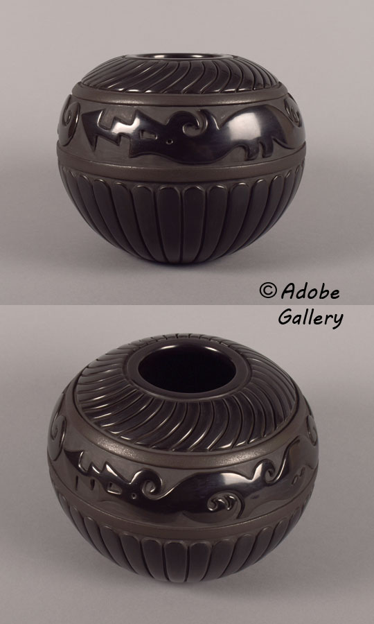 Alternate view of this pottery vessel.