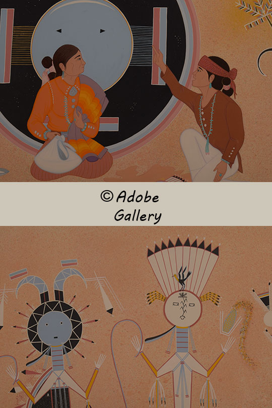 Close up view of a section of this painting. Close up view of a section of this painting.