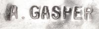 Artist signature of Annie Gasper, Zuni Pueblo Jeweler