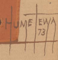 Artist signature of James Humetewa, Jr. (1926-1976) Hopi Pueblo, Hopituh Shi-nu-mu