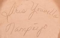 Artist signature of Iris Youvella Nampeyo, Hopi Pueblo Potter