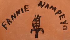 Artist signature of Fannie Polacca Nampeyo, Hopi-Tewa Potter