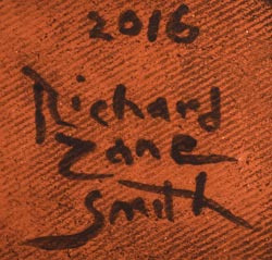 Artist signature of Richard Zane Smith Wyandotte Nation Potter