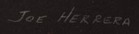 Artist signatureof Joe Hilario Herrera, Cochiti Pueblo Painter