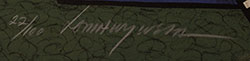 Artist signature of  Michael Kabotie (1942 &ndash; 2009) Lomawywesa ("Walking in Harmony" or "Ancient One Walking in Harmony") Hopi Pueblo
