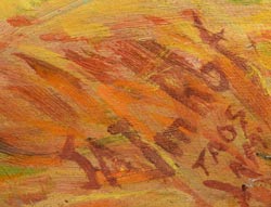 Signature of Joseph A. Imhof, Western Artist