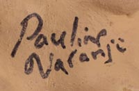 Artist signature of Pauline Gutierrez, Santa Clara Potter