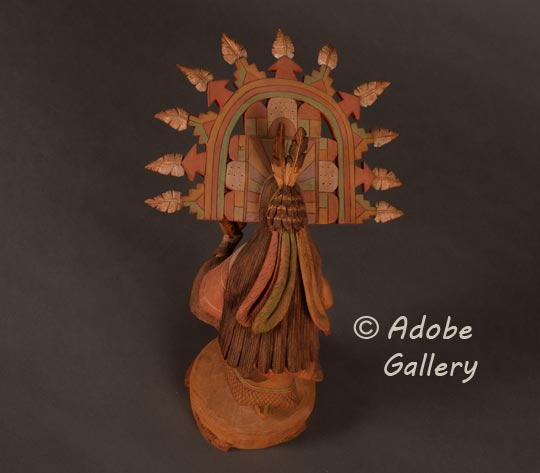 Alternate view of the back of this Katsina Doll carving.