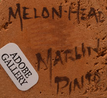 Artist signature of Marlin Pinto (1957-2021) Hopi Pueblo 