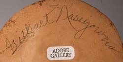 Artist signature of Gilbert Naseyowma (b. 1934) Hopi Pueblo