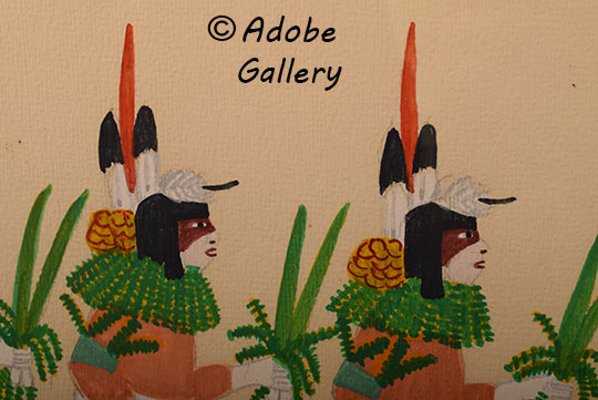 Close up view of a section of this painting. Close up view of a section of this painting.