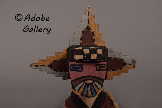 Close up view of the face of this Katsina Doll. Close up view of the face of this Katsina Doll.