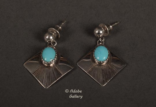 These earrings are fashioned for pierced ears.