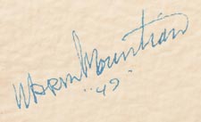 Artist signature of José Vicente Aguilar (b.1924) Sua Peen (Warm Mountain) of San Ildefonso Pueblo