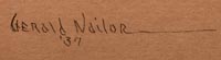 Artist signature of Gerald Nailor (1917-1952) Toh Yah - Diné of the Navajo Nation Painter