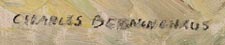 Artist signature of Julius Charles Berninghaus (1905 – 1988) Southwest Painter