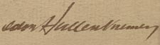 Western artist signature of Odon Hullenkremer (1888-1978)