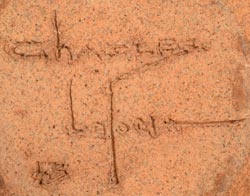 Artist signature of Charles Sequevya Loloma (1921-1991) Hopi Pueblo 