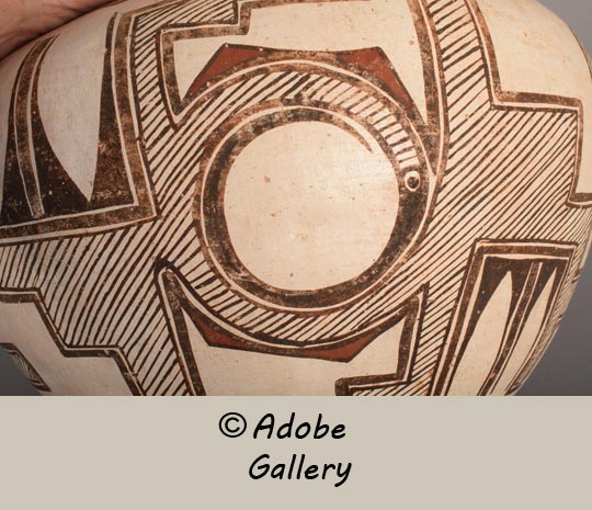 Alternate close-up view of a section of this historic water jar. showing the RAIN BIRD. Alternate close-up view of a section of this historic water jar. showing the RAIN BIRD.