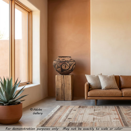 Alternate view of this pottery vessel. Alternate view of this pottery vessel.