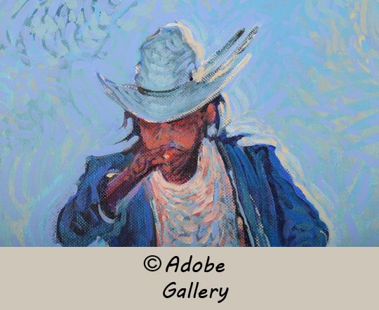 Alternate close-up view of a section of this painting.
