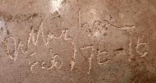 1976 Date and Signature of Rick Dillingham (1952-1994) Western Artist