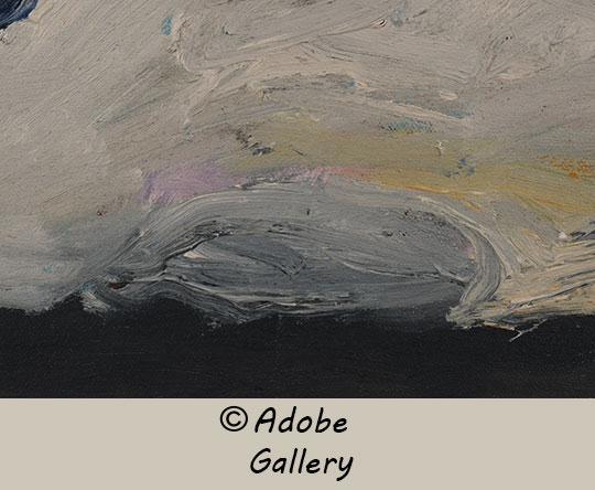 Alternate close up view of a section of this painting.