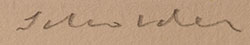 Artist signature of Fritz Scholder (1937-2005) Luise&ntilde;o Nation Pay&oacute;mkawichum