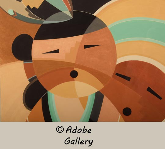 Alternate close-up view of a section of this painting.