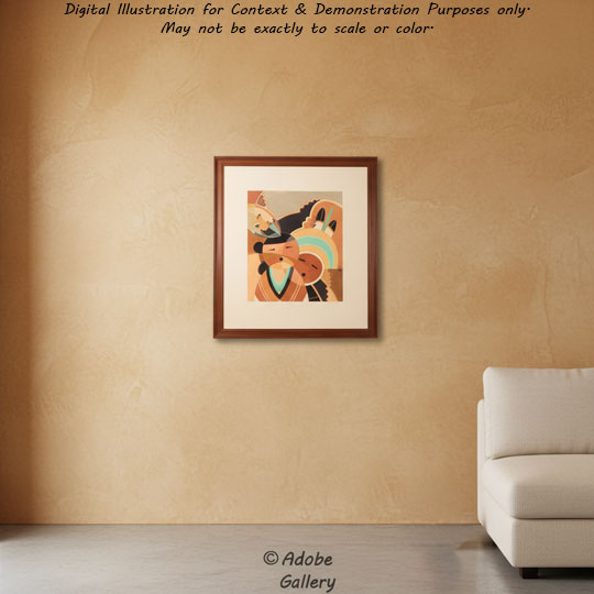 Alternate view of this painting in a home setting.