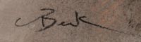 Artist signature of Clifford Beck (1946-1995) Diné of the Navajo Nation