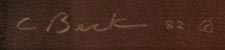 Artist signature of Clifford Beck (1946-1995) Diné of the Navajo Nation