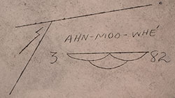 Artist signature of Barbara Gonzales (1947- ) Tahn Moo Whe of San Ildefonso Pueblo, Po-woh-ge-oweenge