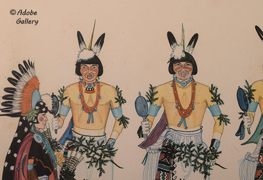 Alternate close-up of a section of this print. Alternate close-up of a section of this print.