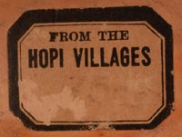 On the base of the bowl is an original “From the Hopi Villages” label. These labels were used by the Fred Harvey Company, a major early promoter of Native arts through their curio shops and hotels across the Southwest. Nampeyo’s pottery was among the most celebrated in Harvey’s inventory, and she was one of the few Native artists to be identified by name and associated with branded marketing during that time. The presence of this label helps confirm the bowl’s authenticity and highlights the important role Nampeyo played in bringing Hopi pottery to a national audience.