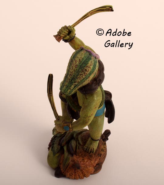 Alternate view of this Squash Kachina Doll.