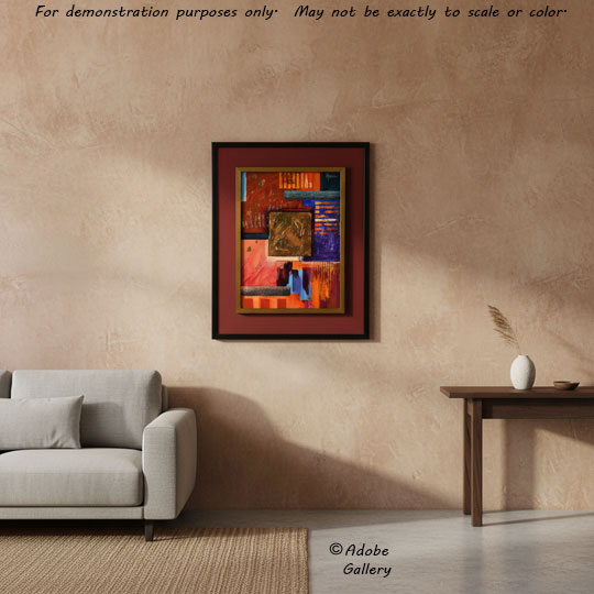 Alternate view of this painting in a home setting.