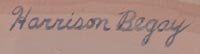 Diné of the Navajo Nation artist signature of Harrison Begay (1917-2012) Haskay Yahne Yah (The Wandering Boy)