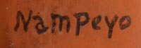 Signature of Hopi-Tewa Matriarch Nampeyo of Hano (1857-1942) Hopi Pueblo, Hopituh Shi-nu-mu