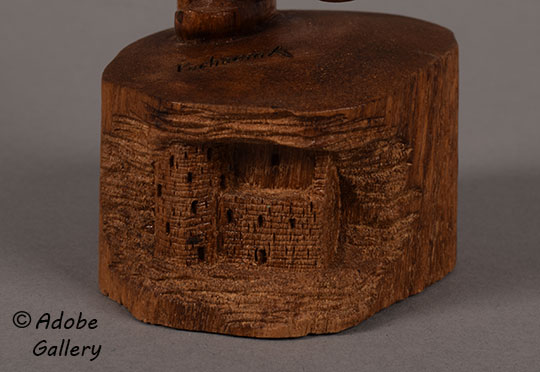 Close-up view of the base showing Cliff Dwellings and Petroglyphs Close-up view of the base showing Cliff Dwellings and Petroglyphs