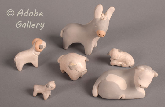 Alternate close-up view of some of the figurines.