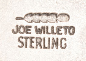 Artist signature of Joe Willeto (1950-) Diné of the Navajo Nation