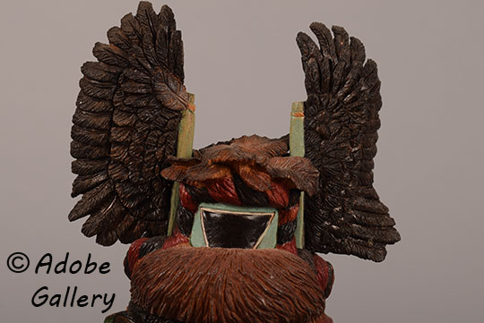 Close up view of the face of this Katsina Doll. Close up view of the face of this Katsina Doll.
