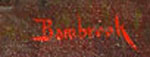 Artist signature of Walter Bambrook (1910-1984) Western Painter