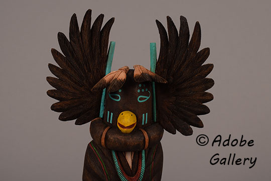 Close up view of the face of this Katsina Doll. Close up view of the face of this Katsina Doll.