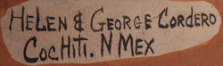Artists’ signatures of George and Helen Cordero (1915-1994) Cochiti Pueblo, KO-TYIT