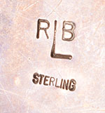 Artists' hallmark signature of Robert and Bernice Leekya, Zuni Pueblo Jewelers