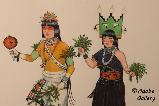 Alternate close-up of a section of this panting. Alternate close-up of a section of this panting.