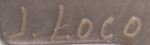 Artist signature of Jan Loco, Apache Jeweler